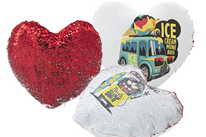 Magic Sublimation Flip Sequin Pillow Cases – Heart Shape