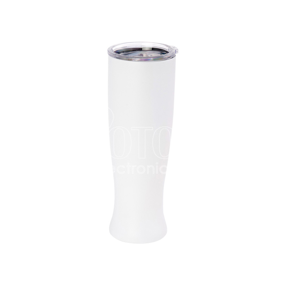 30 oz. Matte White Stainless Steel Vacuum Insulated Weizen Glass