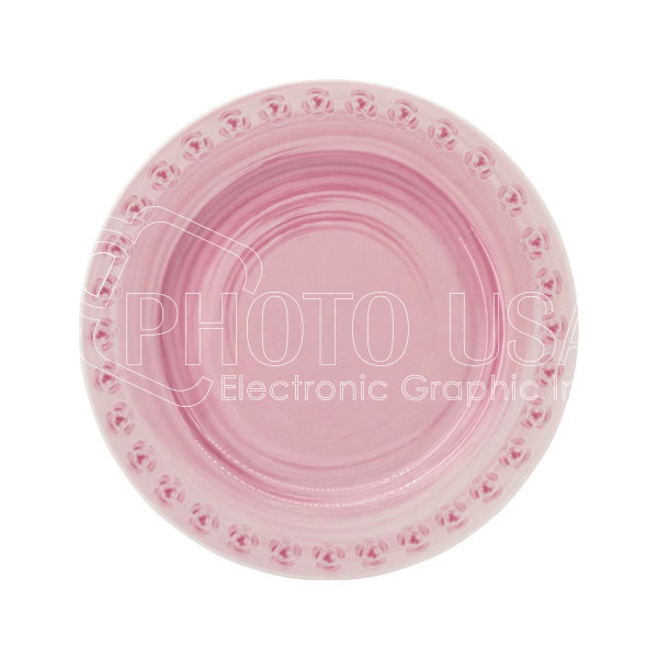 8" Sublimation Pink Rose Plate