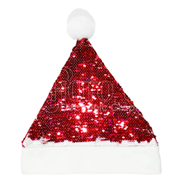 Magic Sublimation Flip Sequin Santa Hat