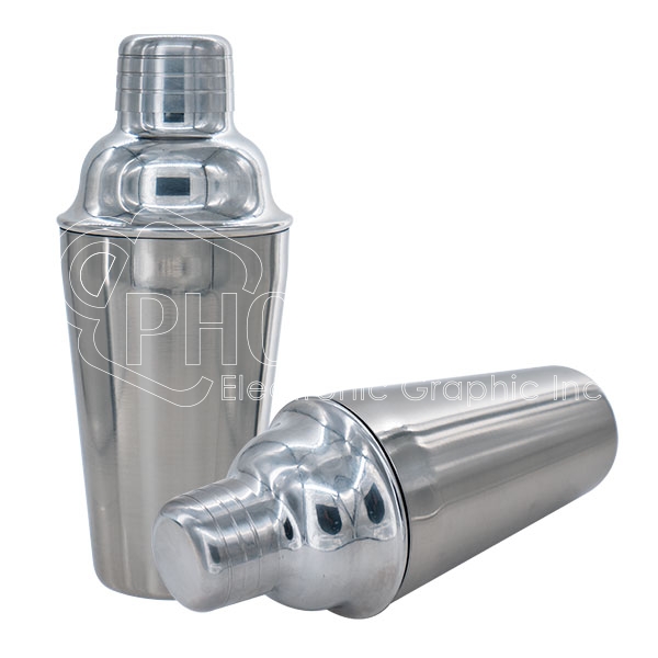Sublimation 18 oz. 3-Piece Stainless Steel Cocktail Shaker