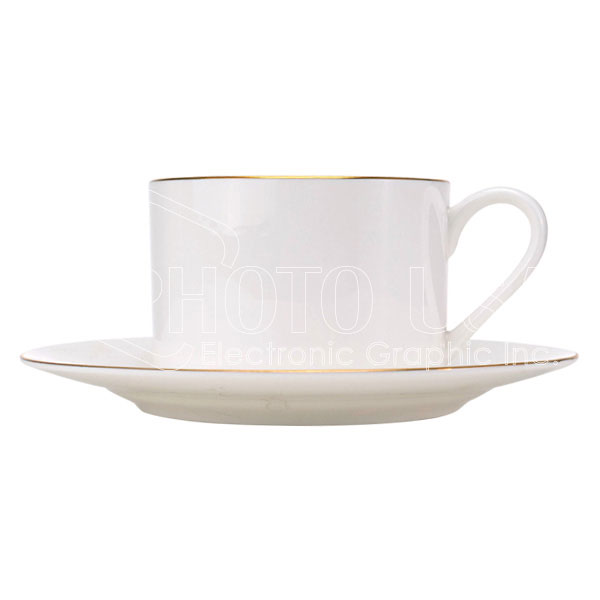 9 oz. Sublimation Bone China Mug Set with Gold/Silver Trims