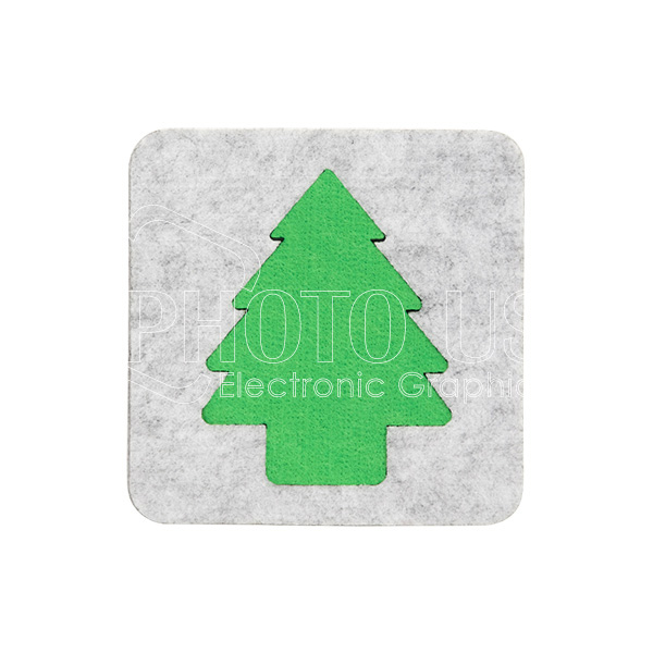 Sublimation Felt Christmas Coaster with Insert