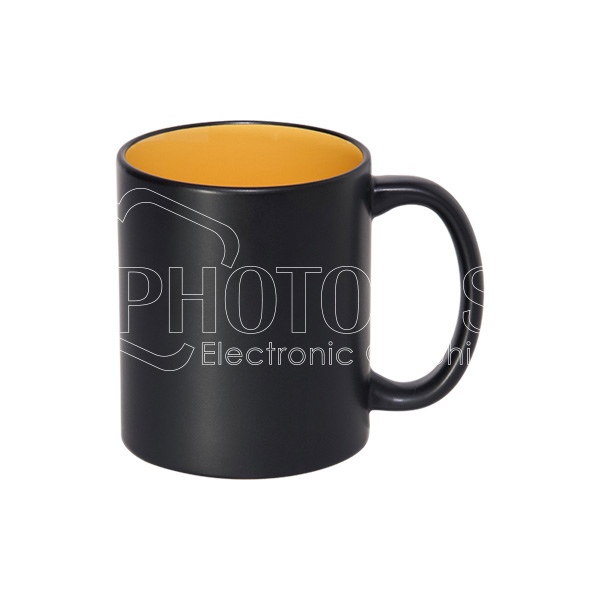 11 oz. Matte Black Two-Tone Mug without Coating