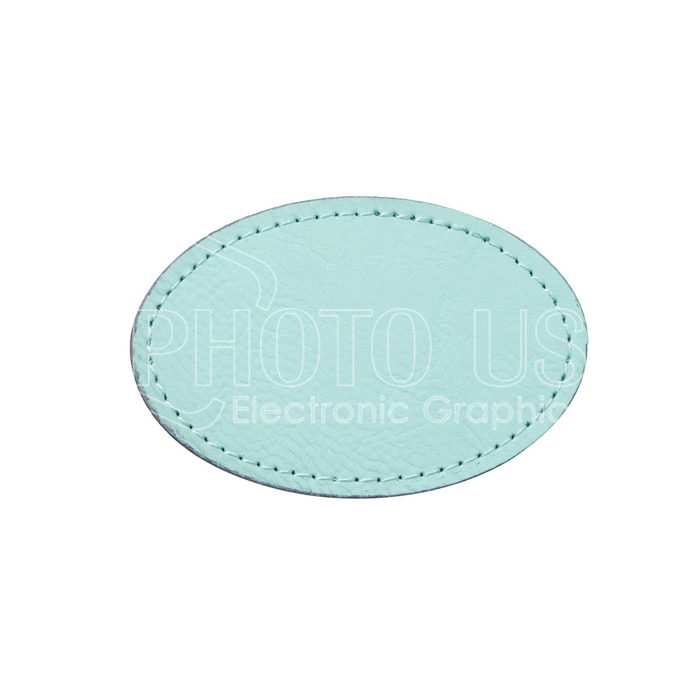 Engraving Blank PU Leather Hat Patches with Hot-Melt Adhesive