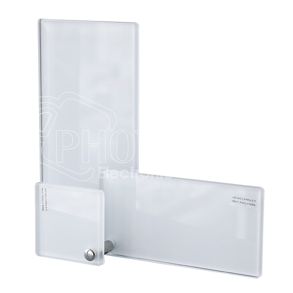 3-in-1 Glass Rectangular Photo Frame w/ Single Axis