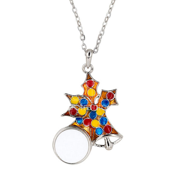 Sublimation Christmas Snap Button Necklace