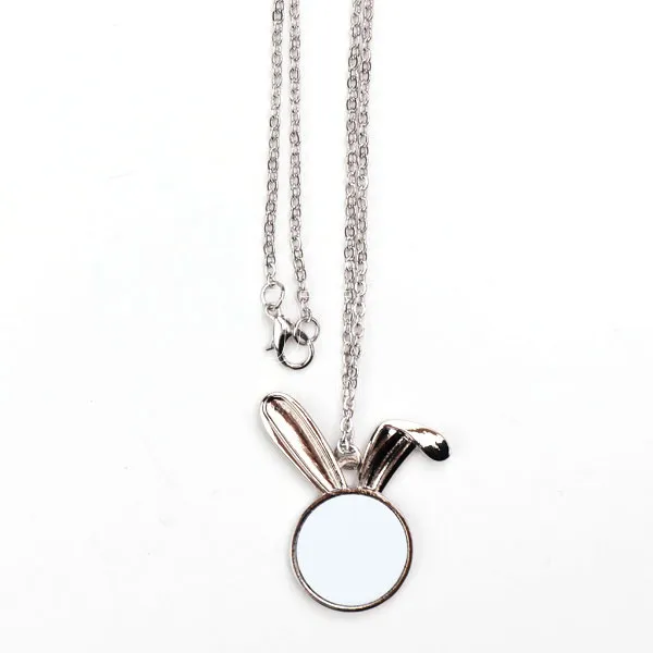 Sublimation Rabbit Pendant Necklace