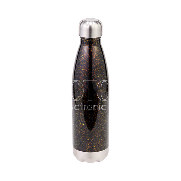 500 ml Sublimation Colored Glitter Stainless Steel Cola-Shaped Water Bottle