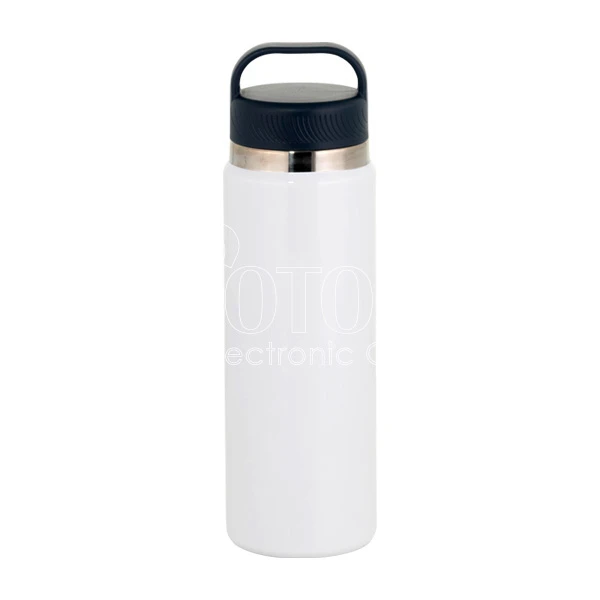 Sublimation Blue Lid Stainless Steel Sports Water Bottle with Screw-on Strainer