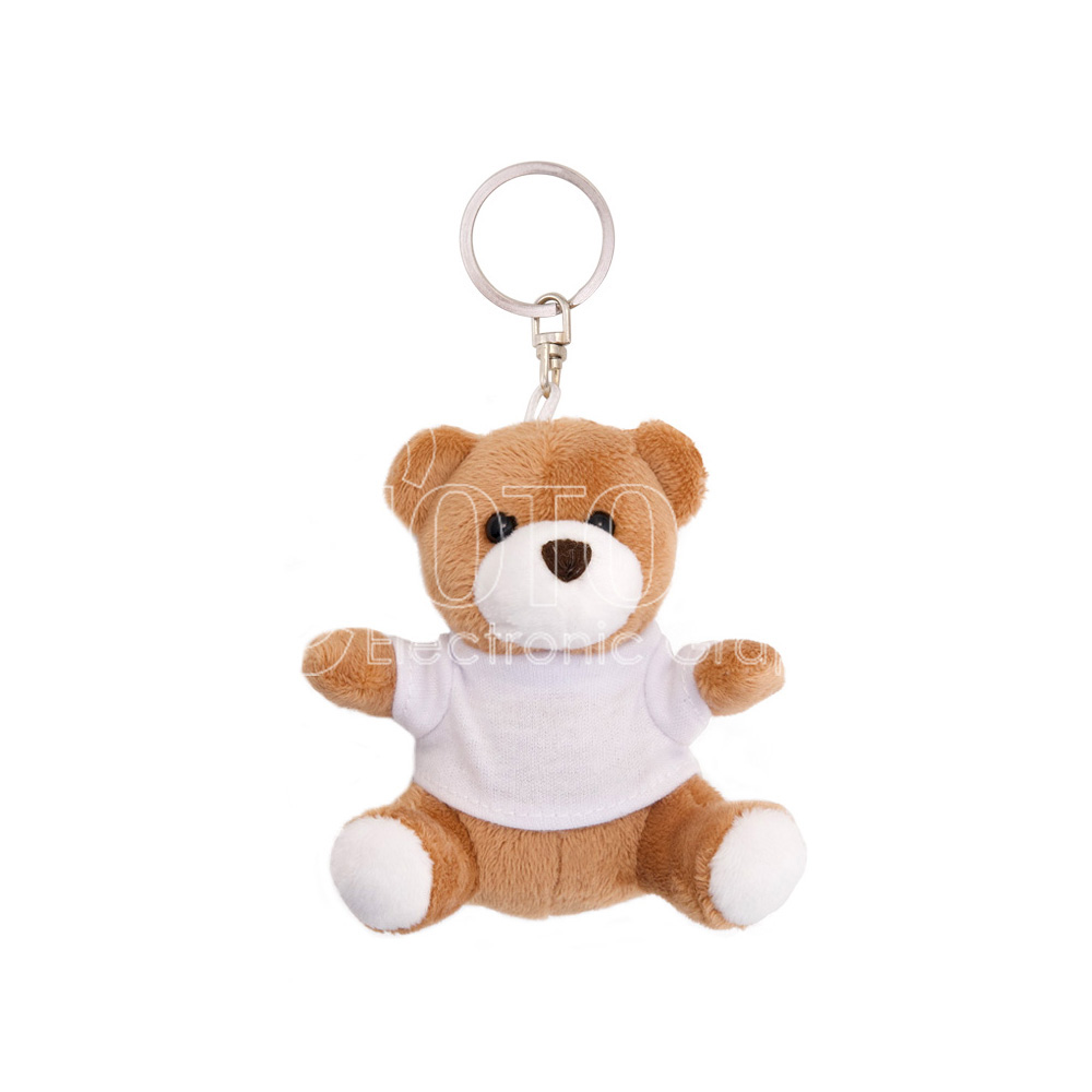 8 cm Custom Plush Teddy Bear Key Chain