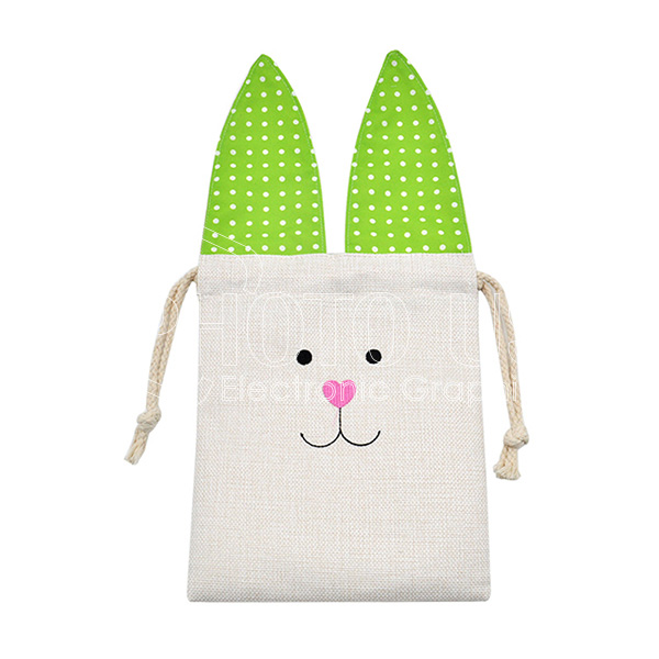 Sublimation Easter Bunny Treat Bag with Triangular Bunny Ears