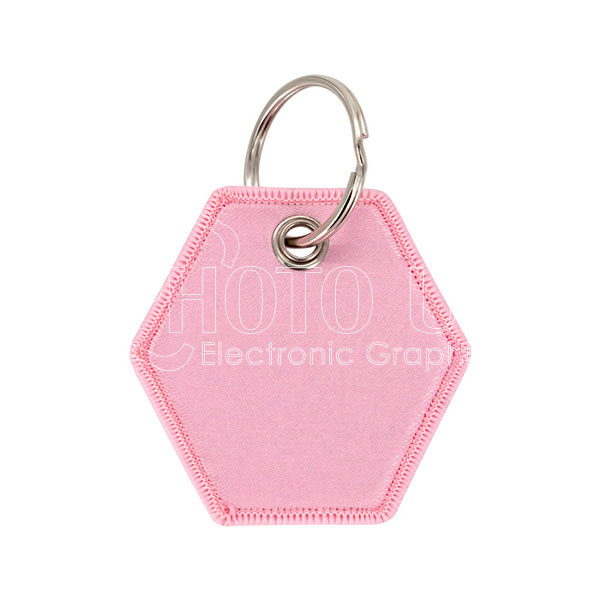 Personalized Colored Fabric Key Chain