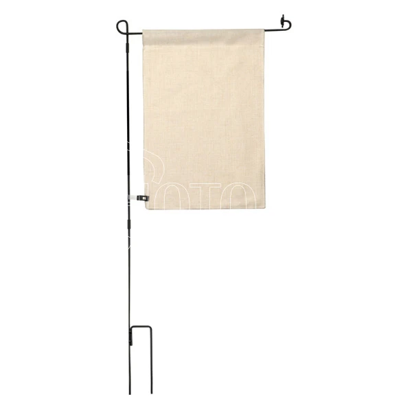 Sublimation Cotton-Linen Garden Flag with Stand