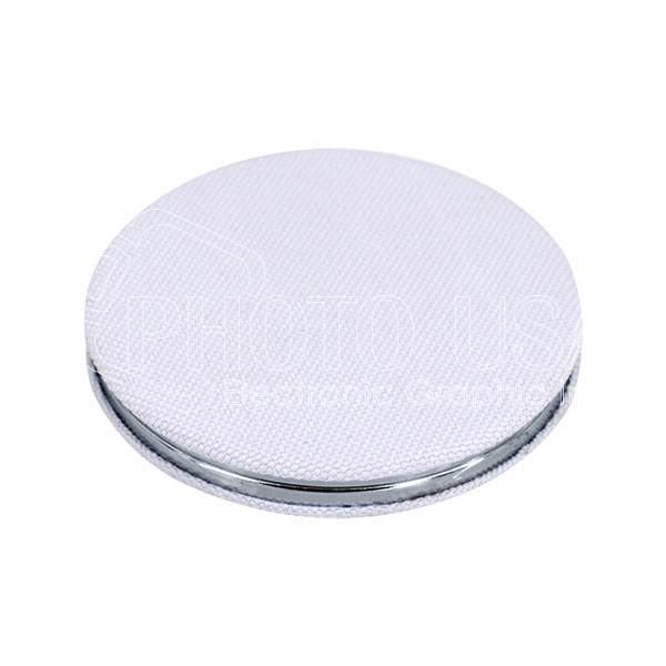 Sublimation Fabric Covered Compact Mirror