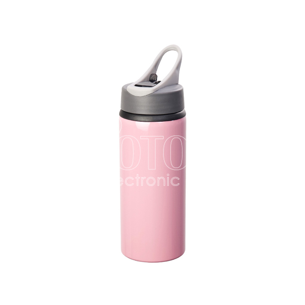 600 ml Sublimation Colored Aluminum Sports Water Bottle with Straw Lid