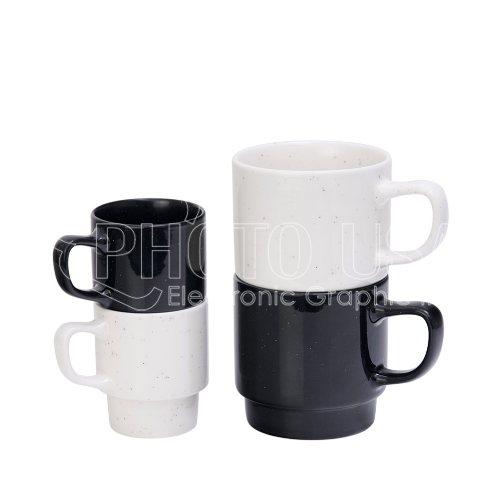 sublimation stackable black and white coffee mugs (8)
