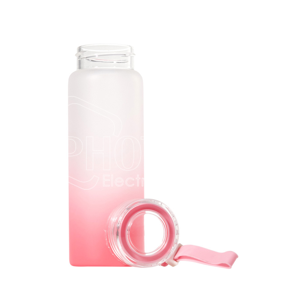 Sublimation Colored Frosted Glass Water Bottle (8)