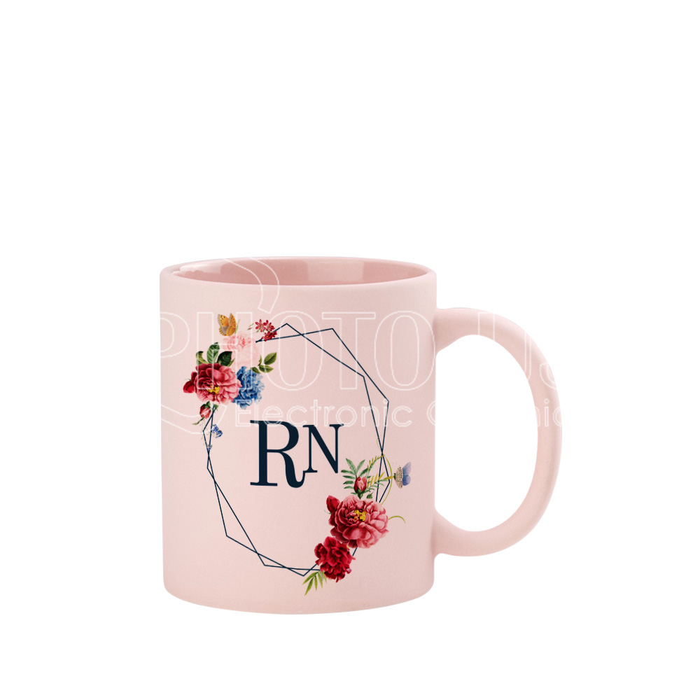 Sublimation Frosted Macaron Colors Coffee Mugs (8)