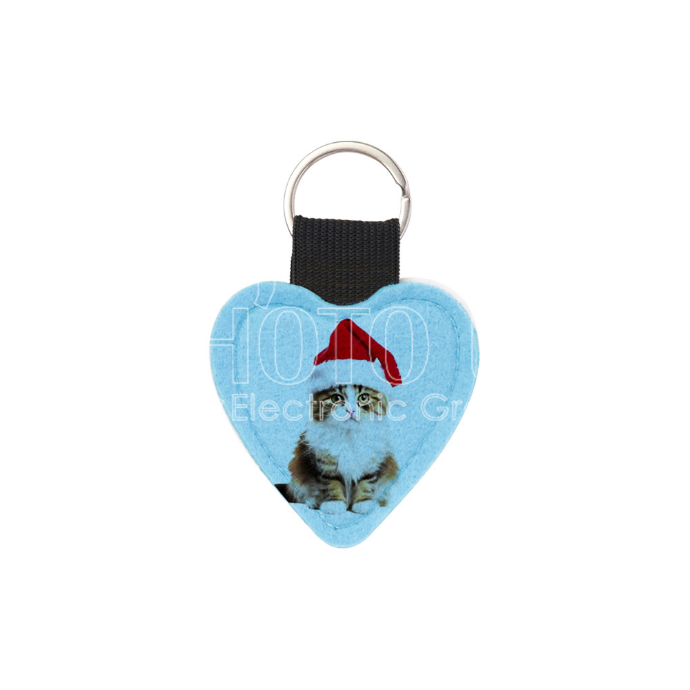 Sublimation Two-Tone Felt Keychains (24)