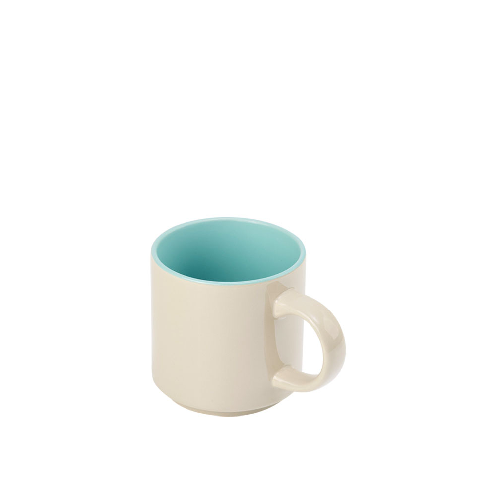 12 oz. Sublimation Two-Tone Stackable Ceramic Coffee Mug