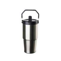 20 oz. Sublimation Stainless Steel Tumbler with Handle and Flip Straw