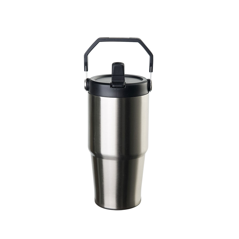 20 oz. Sublimation Stainless Steel Tumbler with Handle and Flip Straw