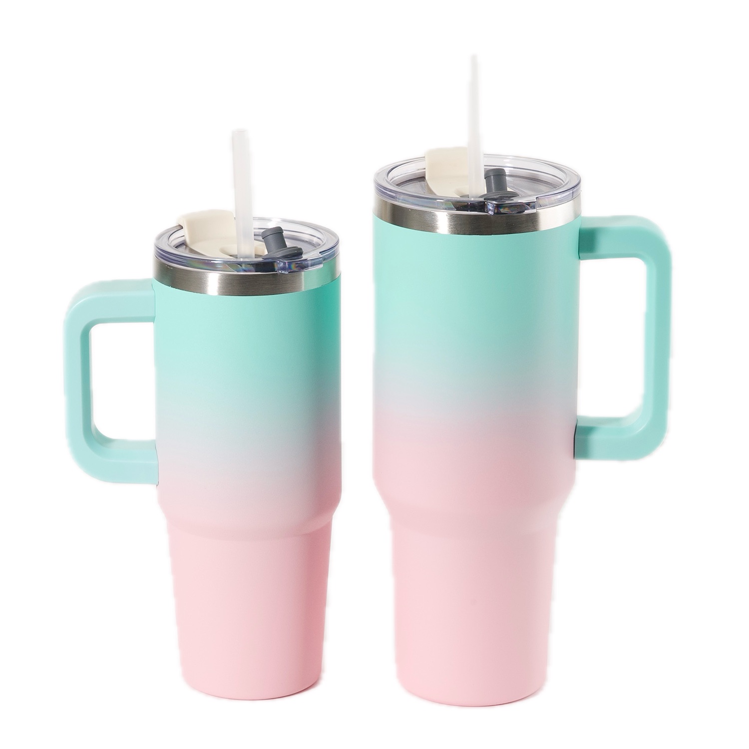 Stainless Steel Vacuum Insulated Gradient Color Travel Mug for Laser Engraving & UV