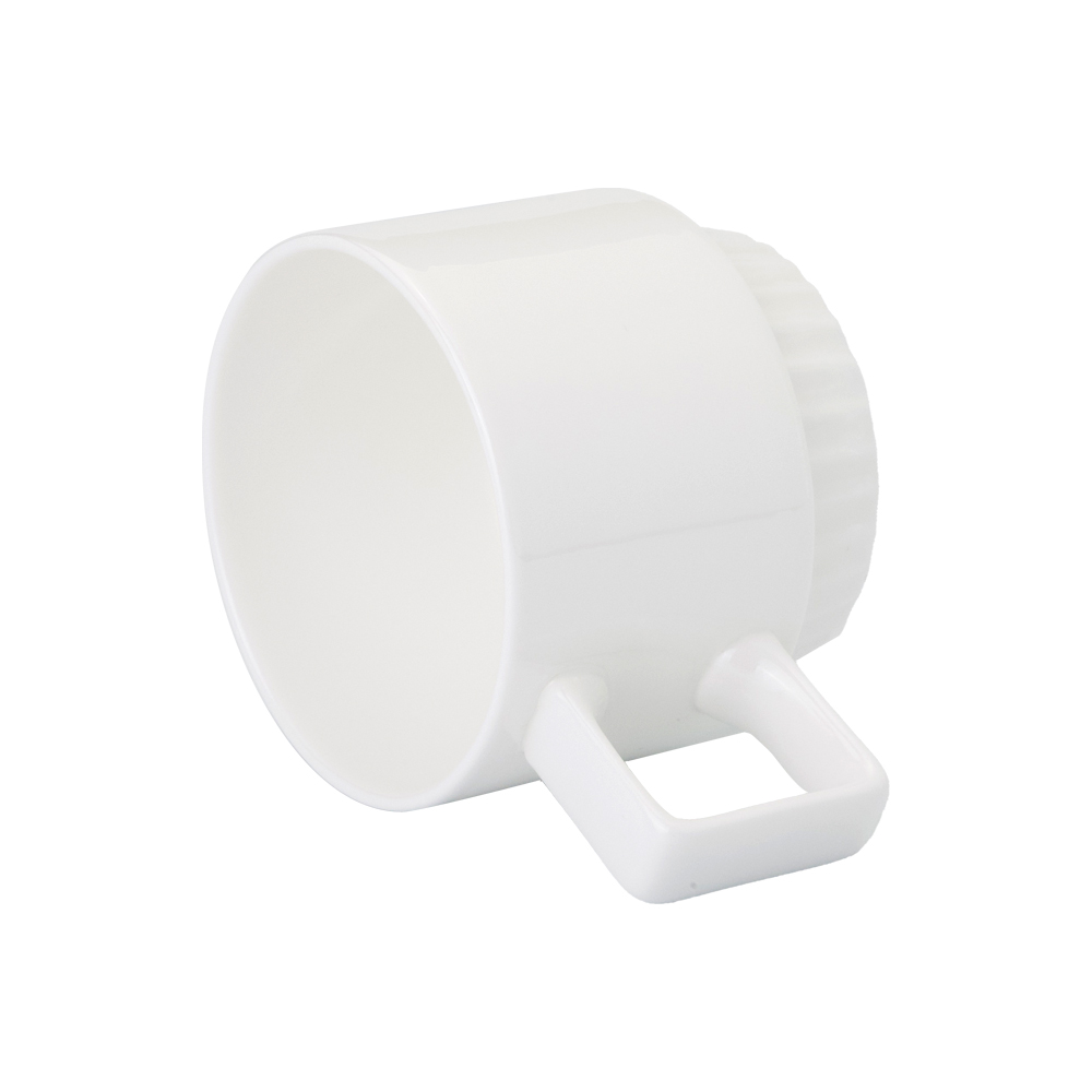This custom coffee mug is made from high-quality bone china.
