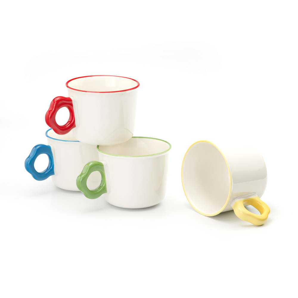Instagram-Worthy! Floral handle mug in fresh colors.
