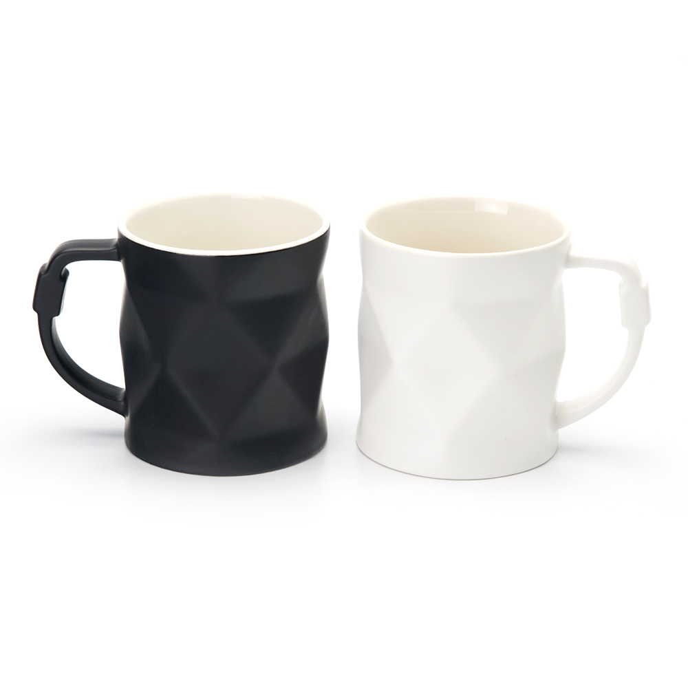 Available in deep black and clean white.