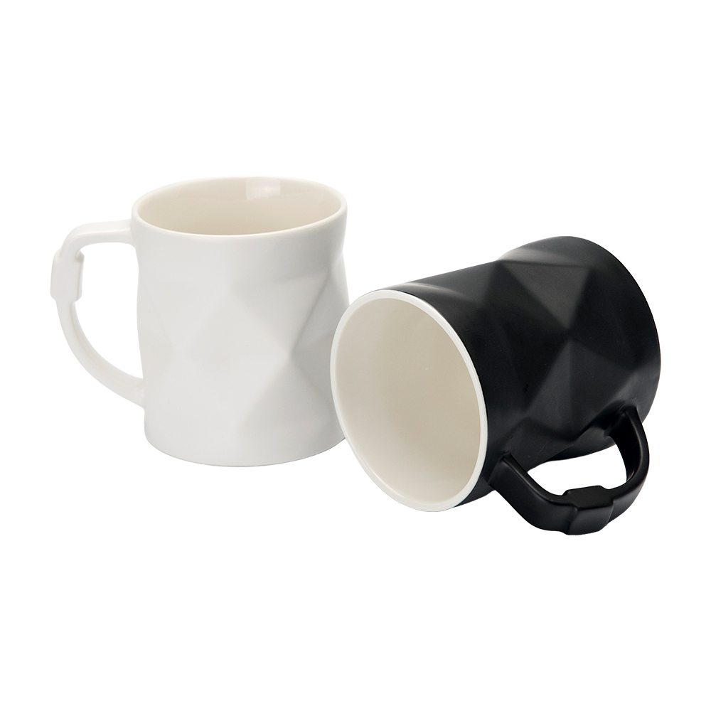 Available in deep black and clean white.