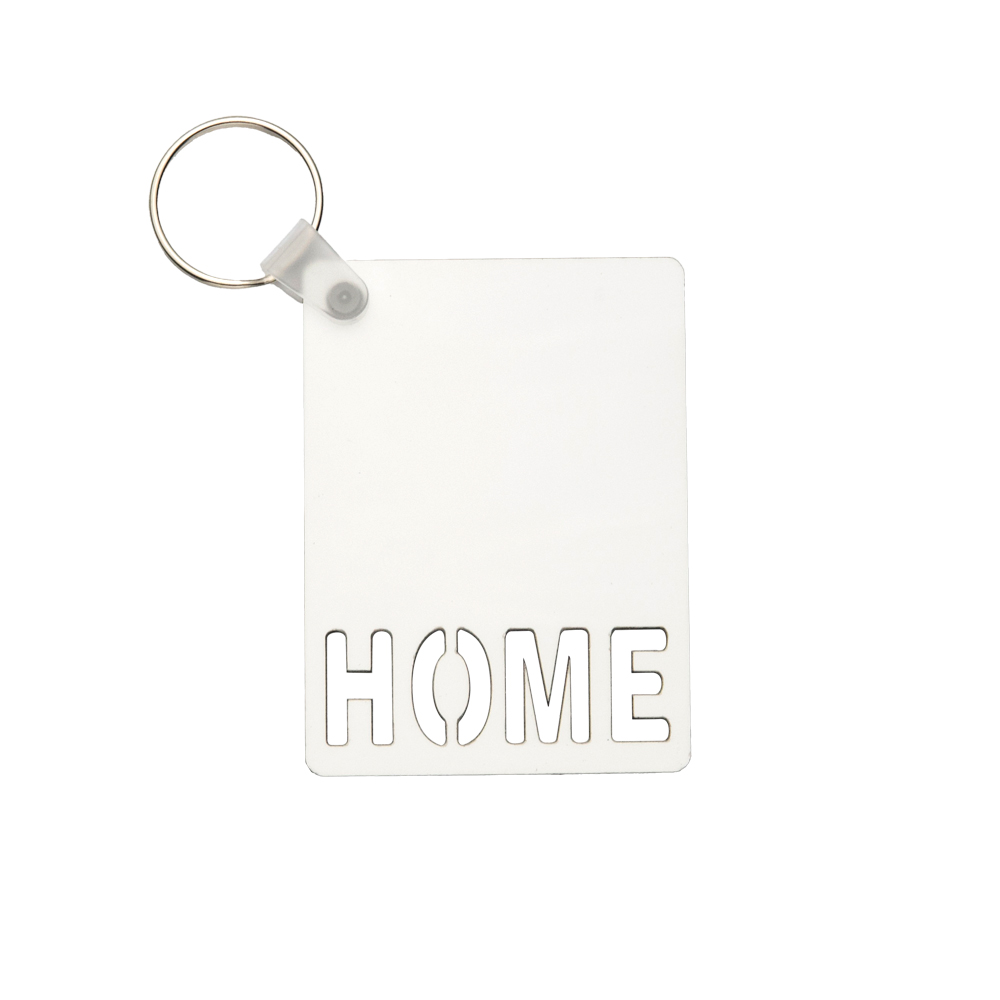 Sublimation Keychain Blanks - Double Sided MDF with Letter Design